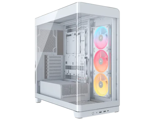 Corsair Frame 4500X LX-R RGB Link Blanc - MT/Sans Alim/E-ATX — vue 1