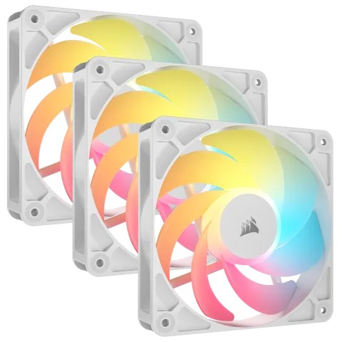 Corsair RS120-R ARGB (Pack 3x120mm) - Blanc — vue 12