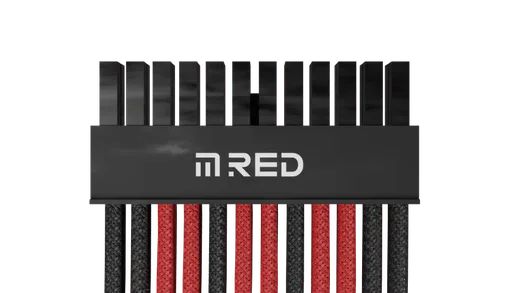 M.RED Kit ext. 7 Câbles tressés Ultimate - Noir Rouge — vue 2