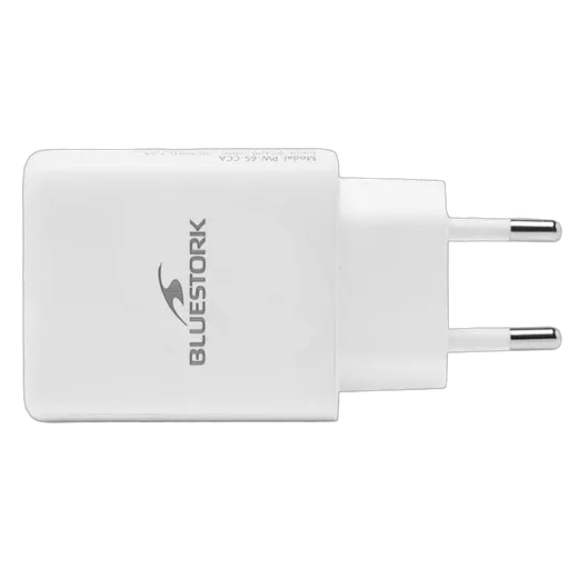 Bluestork Chargeur USB-C/USB-A 3 ports - 65W - Blanc — vue 3