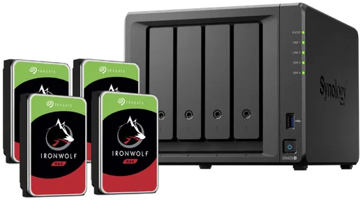 Synology DS425+ - 4 Baies avec 4 disques de 12To IronWolf — vue 1