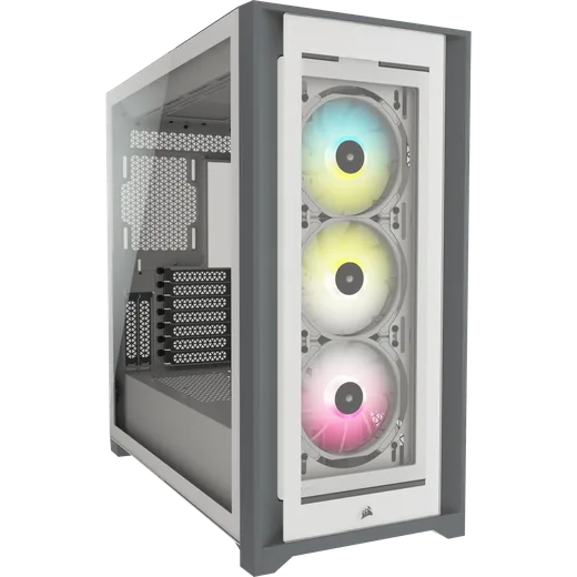 Corsair iCUE 5000X RGB Tempered Glass - White