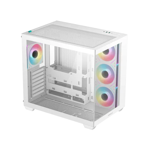 Deepcool CG530 4F Blanc - MT/Sans Alim/ATX + LT720 360mm Blanc — vue 3