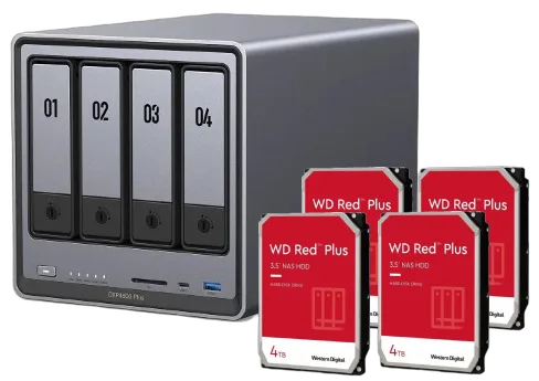 UGREEN DXP4800 Plus - 4 Baies avec 4 disques de 4To Red plus