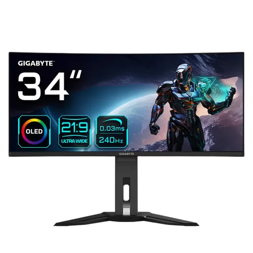 Gigabyte MO34WQC2 - 34" CURVE OLED UWQHD 240Hz 0.03ms USB-C