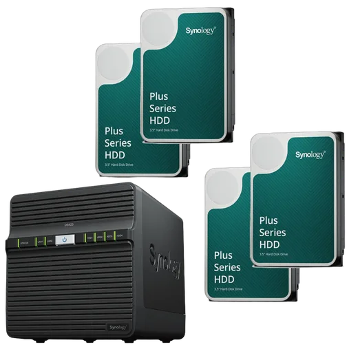 Synology DS423 - 4 Baies avec 4 disques de 4To