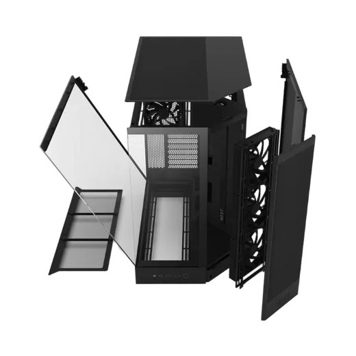 NZXT H9 Flow Noir - MT/Sans Alim/E-ATX — vue 4