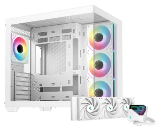 Deepcool CG530 4F Blanc - MT/Sans Alim/ATX + LT720 360mm Blanc