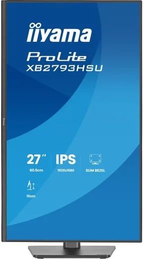 Iiyama XB2793HSU-B1 - 27" FHD 120Hz HP Pied réglable Pivot — vue 3