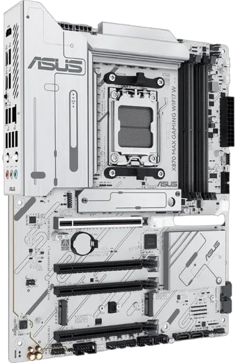 Asus X870 MAX GAMING WIFI7 W — vue 3