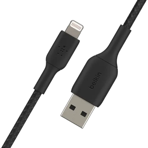 Belkin Lightning>USB-A Cable Braid 0.15M Black — vue 2