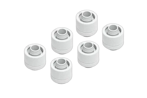 Alphacool Eiszapfen Fitting - 16/10mm - G1/4 - Pack de 6 - Blanc