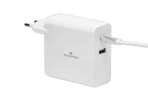 Bluestork Alimentation 65W/USB C/Blanc — vue 1