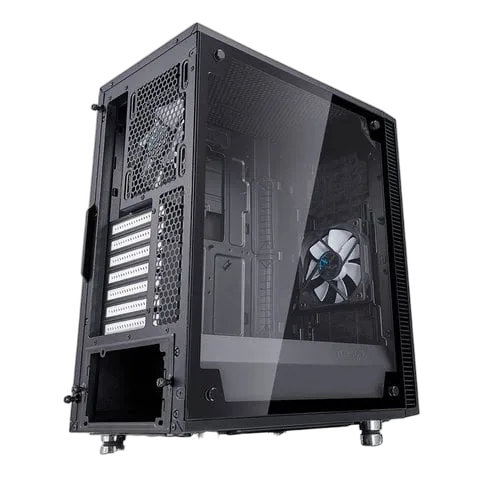 Fractal Design Define C TG Noir - MT/Sans Alim/ATX — vue 3
