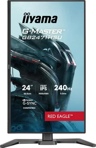 Iiyama GB2471HSU-B1 - 23.8" FHD 240Hz Fast-IPS 0.3ms USB-C G-SYNC — vue 2