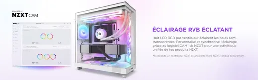 NZXT F240 RGB Core Fan (Single Frame) - Blanc — vue 10