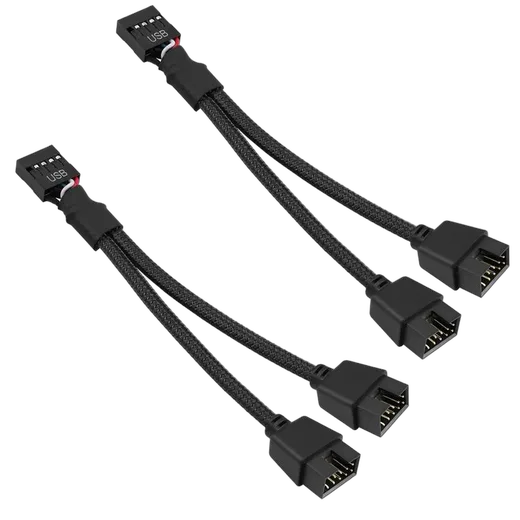 Compatible Splitter USB 9 Broches vers 2x USB 9 Broches - Pack de 2 — vue 3