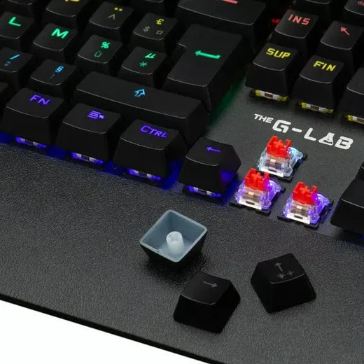 The G-LAB Keyz Carbon EX - Mécanique - Filaire - RGB - Noir-Seconde Vie — vue 3