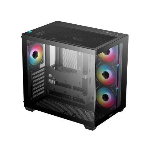 Deepcool CG530 4F Noir - MT/Sans Alim/ATX + MYSTIQUE 360 ARGB - Noir - 360mm — vue 3