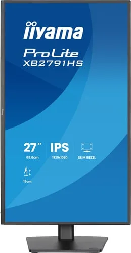 Iiyama Prolite XB2791HS-B1 - 27" FHD 120Hz IPS 1ms Pivot Adaptive Sync — vue 2