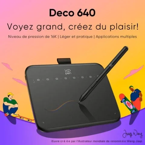 XPPEN Deco  640 IT640 - 5080LPI 6" Noir — vue 2