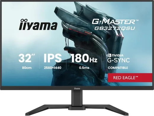 Iiyama G-Master GB3272QSU-B1 - 32" QHD 180Hz IPS 0.5ms G-Sync — vue 2