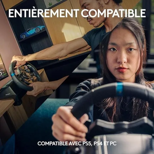 Logitech G923 Racing Wheel & Pedals PC et Playsation Edition — vue 6