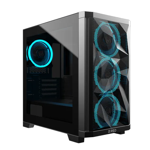 M.RED StarDust Mini Noir ARGB - mT/sans alim./mATX — vue 1