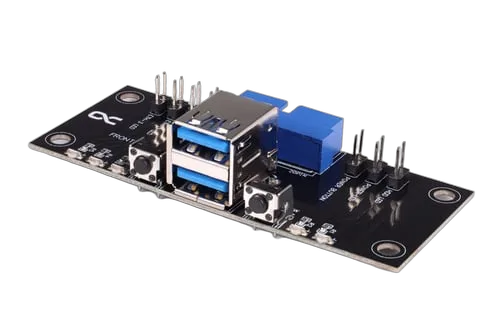 Alphacool Front I/O-Panel avec USB 3.0 pour Rack 1U — vue 1