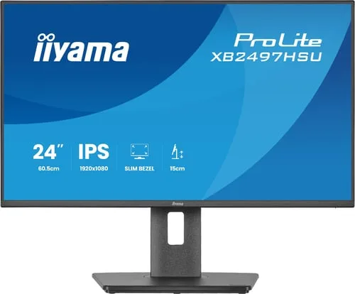 Iiyama Prolite XB2497HSU-B1 - 23.8" FHD 120Hz IPS 4ms Pivot Adaptive Sync — vue 1