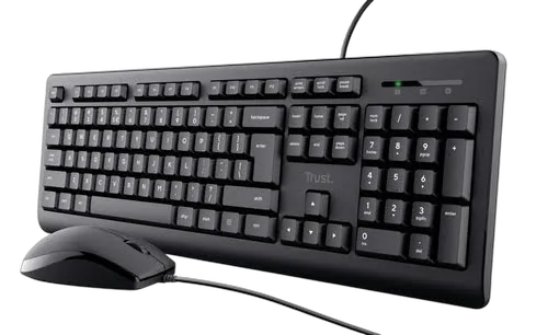 Trust Primo - Clavier/Souris/Noir/Filaire