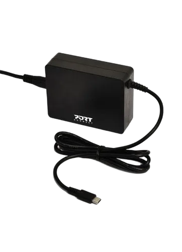 Port Alimentation secteur 90W - USB-C - Noir — vue 2