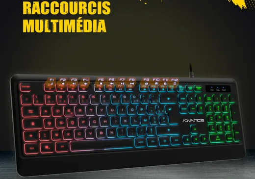 Advance GTA 220 - Membrane - Filaire - RGB - Noir — vue 3