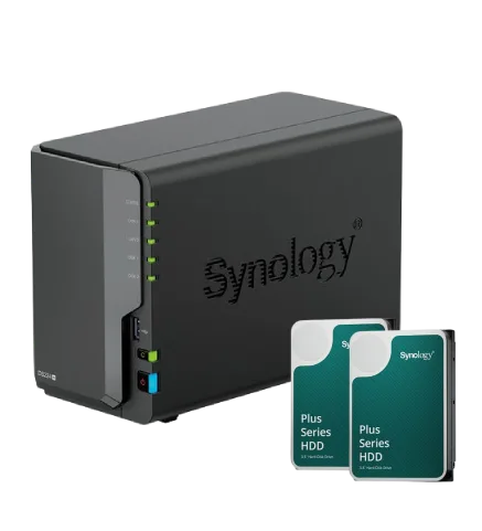 Synology DS224+ - 2 Baies avec 2 Disques de 6 To