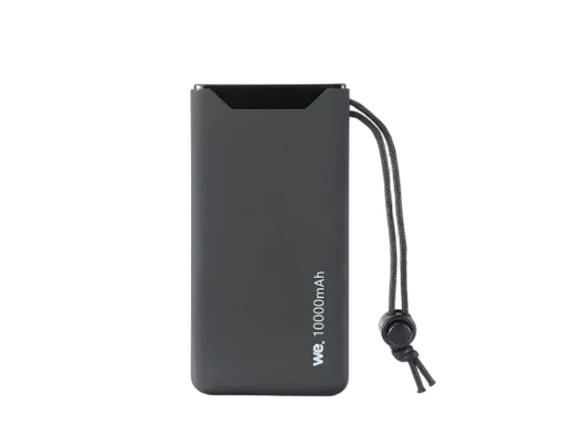 WE Batterie Externe 18W 10 000 mAh 2 ports USB A/USB C Noir