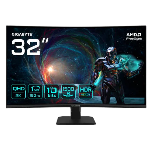 Gigabyte GS32QCA - 31.5" CURVE QHD 180Hz VA 1ms Adaptive Sync