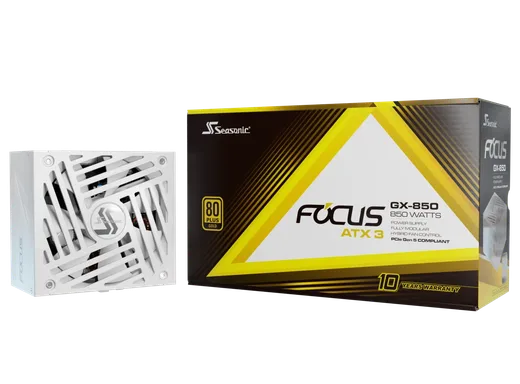 Seasonic ATX 850W 80+ Gold - FOCUS-GX-850-V4-WHITE