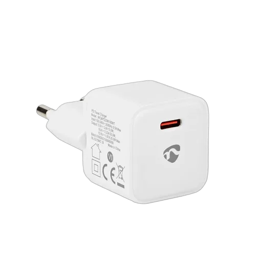 Nedis Chargeur mural 20W - 1 port USB-C - Blanc — vue 4