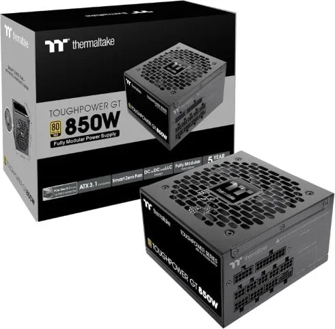 Thermaltake ATX 3.1 850W - 80+ Gold - Toughpower GT FM - Noir