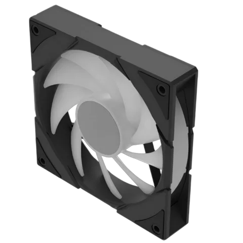 Deepcool R-EDF120-BKAPP86-G-1 + CG580 FAN HUB Noir — vue 3
