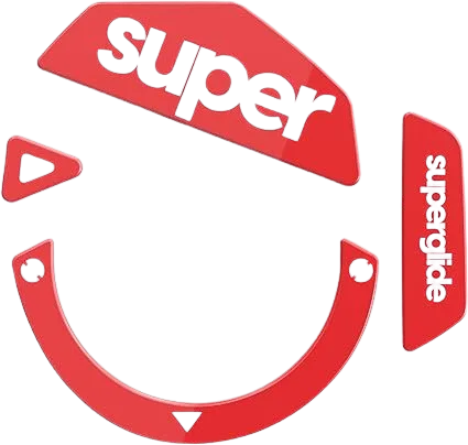 SuperGlide Patins Verre V2 - Logitech G502 - Rouge