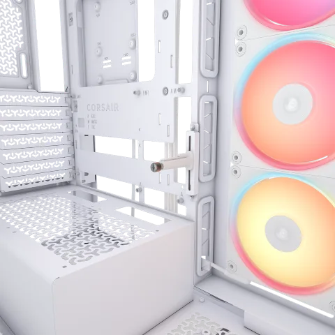 Corsair 3500X LX-R RGB ICUE LINK Blanc - MT/Sans Alim/E-ATX — vue 10
