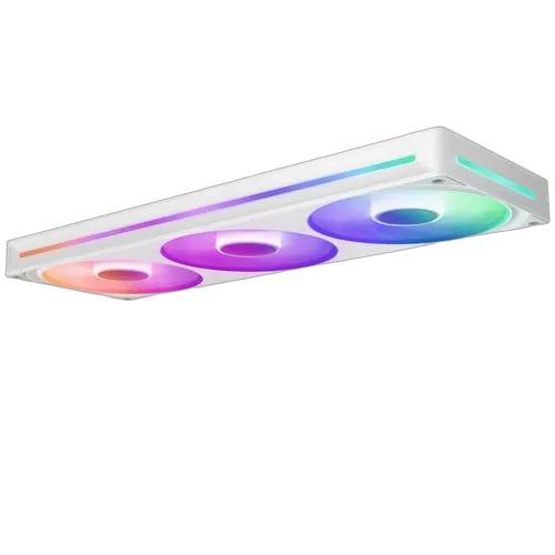 NZXT F360 RGB Core Fan (Single Frame) - Blanc — vue 3
