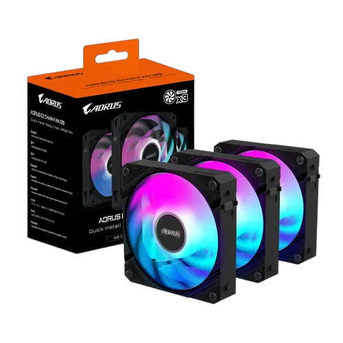 Gigabyte Aorus Ez Chain Fan - Pack 3x120mm - Noir