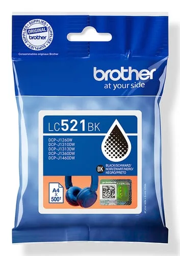 Brother Cartouche d'encre LC521BK - Noir — vue 1
