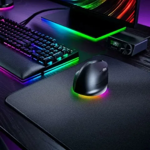 Razer Pro Click V2 Vertical - Sans-Fil - Gris — vue 3