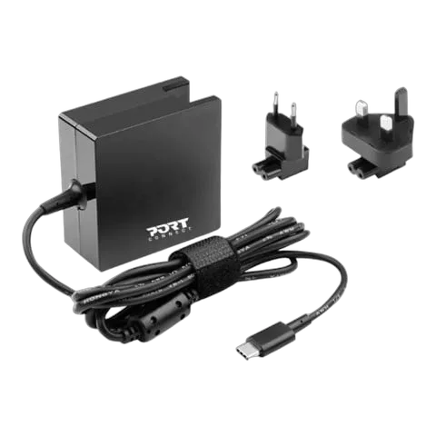 Port Chargeur secteur USB-C - 65W - Noir