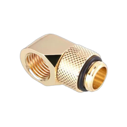 CONSTRUCTEUR Fitting coudé rotatif 90° or - 14mm — vue 1