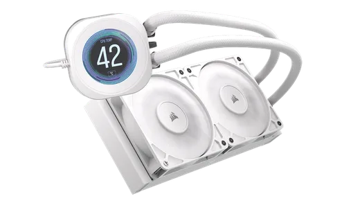 Corsair NAUTILUS 240 RS LCD - 240mm - Blanc — vue 2