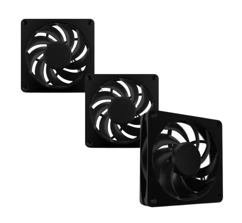 Apex Stealth Metal 120mm - 3000rpm Noir Pack de 3